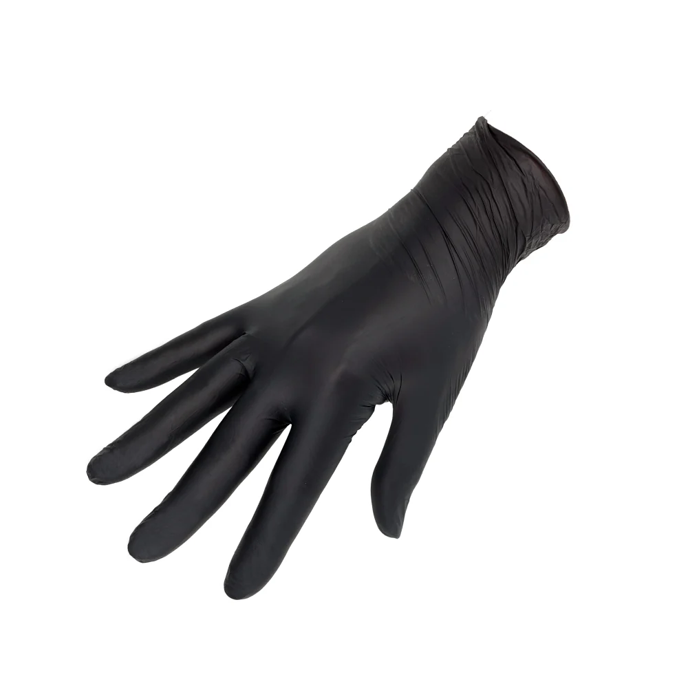 Nitrile Powder-Free Gloves Black (box of 100) - Image 5